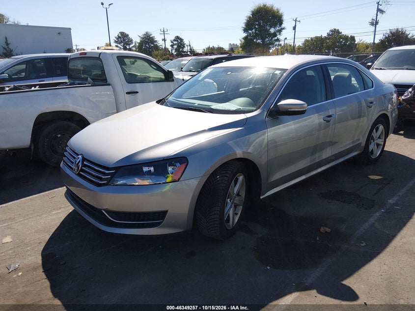 Vin: 1vwbp7a30ec005742, lot: 46849523, volkswagen passat 2.5l se 20142