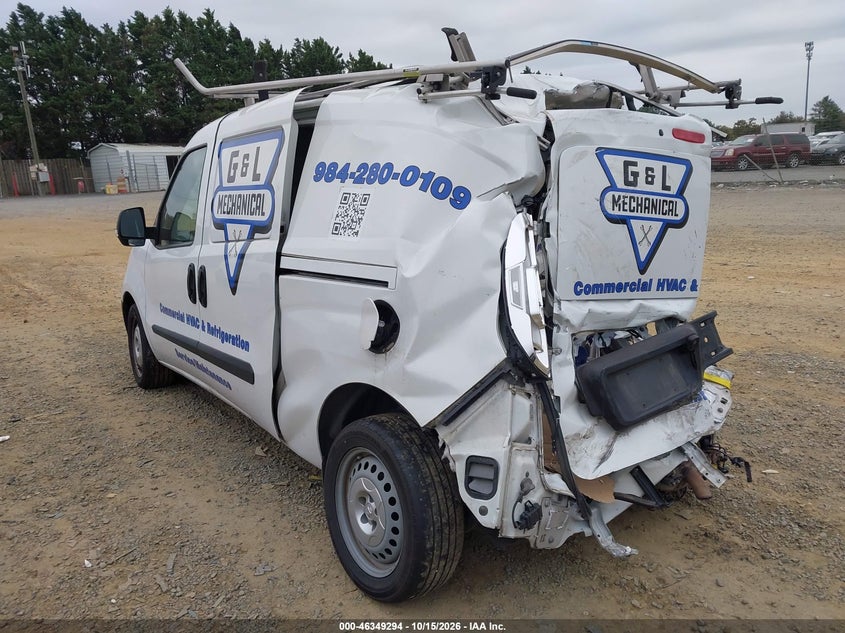 Vin: zfbhrfab0m6t84508, lot: 46849560, ram promaster city tradesman 20213