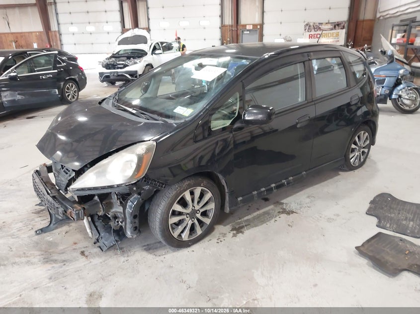 2012 Honda Fit Sport, Front End, IAAI, VIN JHMGE8H54CC025922 — photo 2