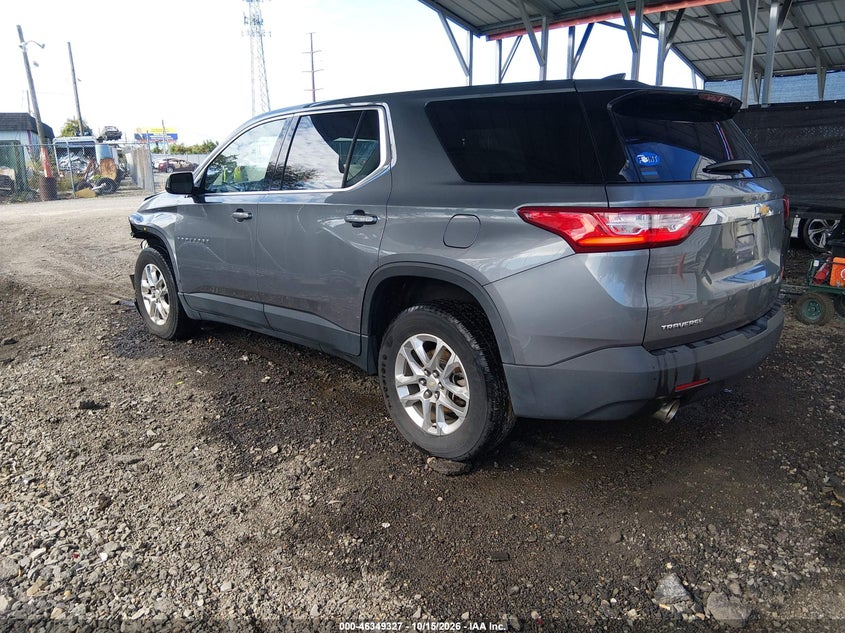 Vin: 1gnerfkw3lj181262, lot: 46849593, chevrolet traverse fwd ls 20203