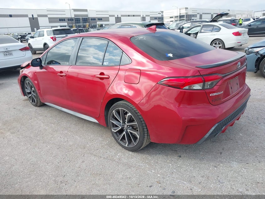 Vin: jtdt4rce3lj002191, lot: 46849608, toyota corolla xse 20203