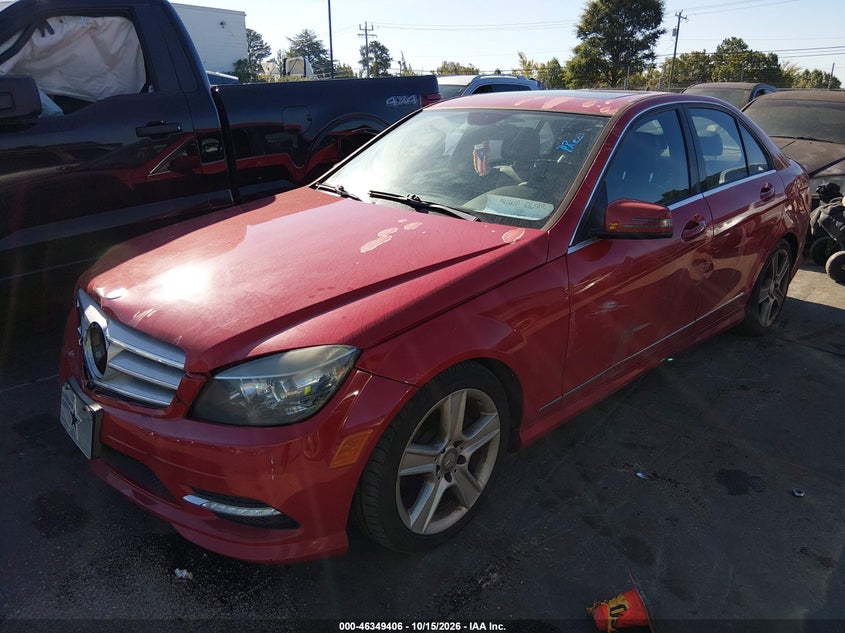 2011 Mercedes-Benz C 300 Sport, Left Side, IAAI, VIN WDDGF5EB9BA451970 — photo 2