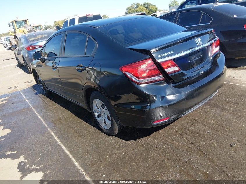 Vin: 2hgfb2f57dh535624, lot: 46849675, honda civic lx 20133
