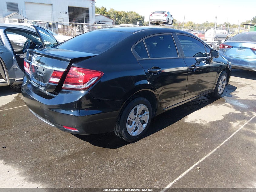 Vin: 2hgfb2f57dh535624, lot: 46849675, honda civic lx 20134