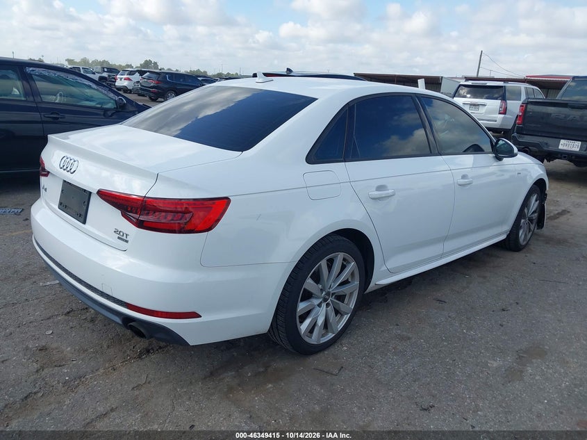 Vin: waukmaf46hn050183, lot: 46849681, audi a4 2.0t season of audi ultra premium 20174