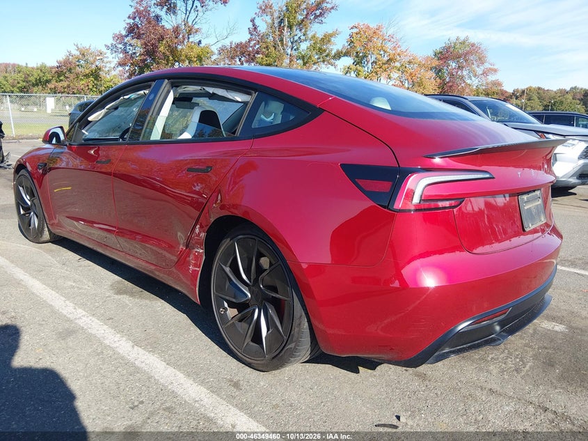 Vin: 5yj3e1et6sf966347, lot: 46849726, tesla model 3 performance all-wheel drive 20253