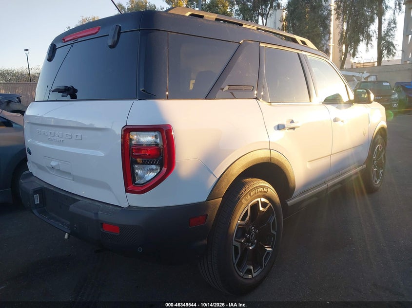 Vin: 3fmcr9cn5srf49710, lot: 46849810, ford bronco sport outer banks 20254