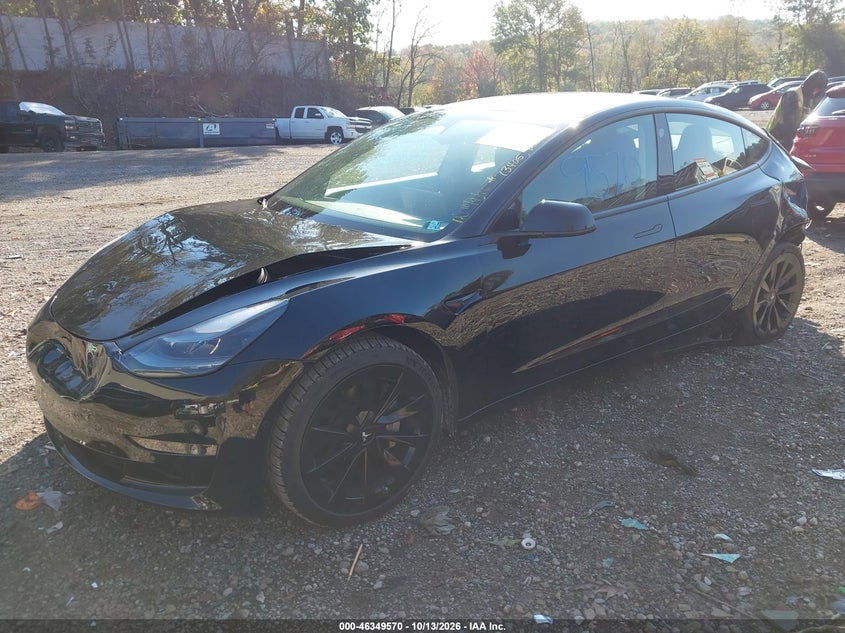 Vin: 5yj3e1eb9nf178710, lot: 46849836, tesla model 3 long range dual motor all-wheel drive 20222