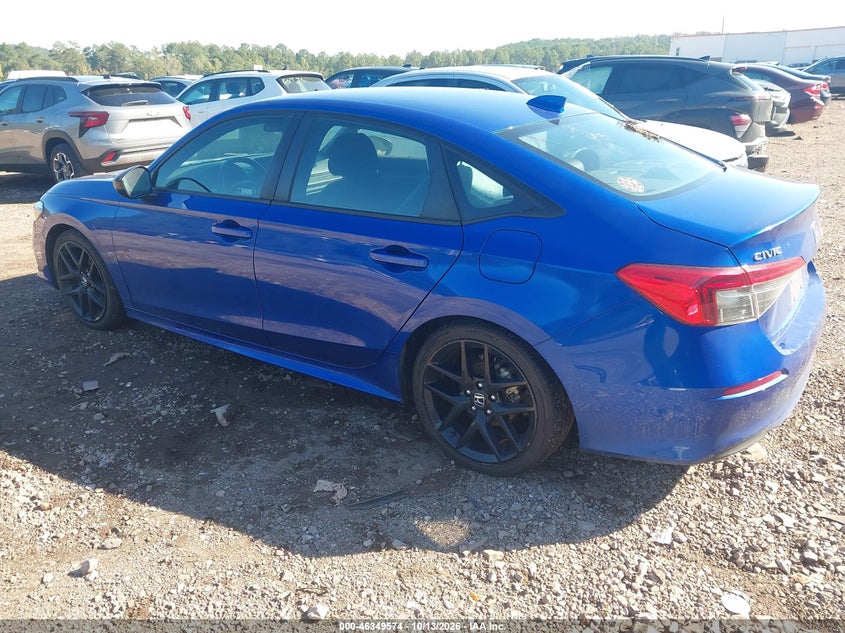 Vin: 2hgfe2f5xrh519156, lot: 46849840, honda civic sport 20243