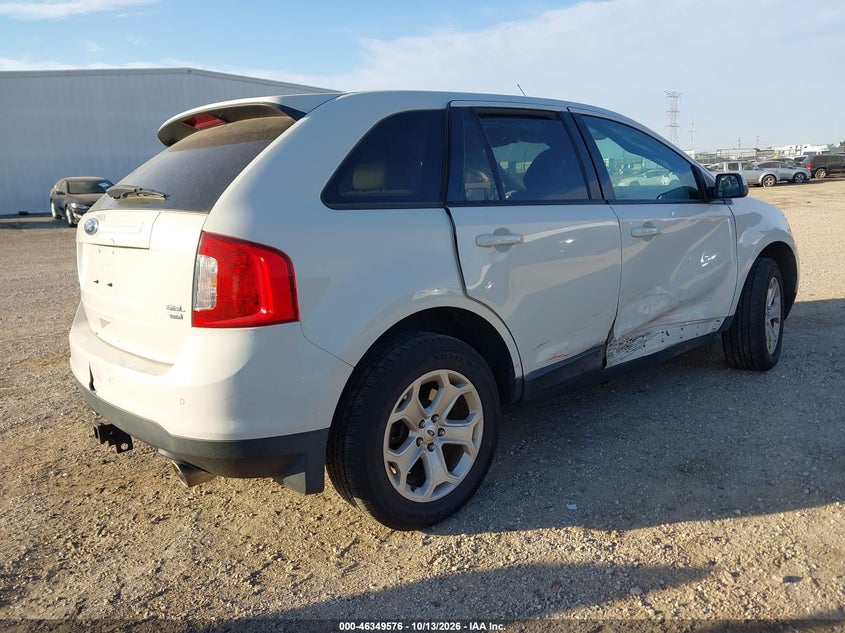 Vin: 2fmdk4jc1dbb95053, lot: 46849842, ford edge sel 20134