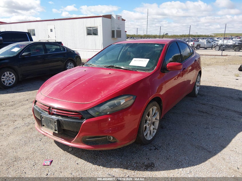 Vin: 1c3cdfbh7dd643228, lot: 46849843, dodge dart rallye 20132