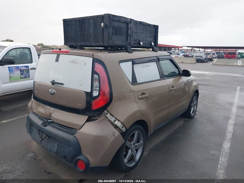 Vin: kndjn2a25g7264141, lot: 46849862, kia soul 20164