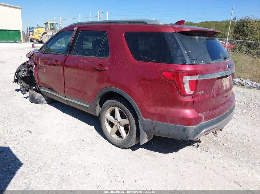 Vin: 1fm5k8d85hgb58671, lot: 46849870, ford explorer xlt 20173
