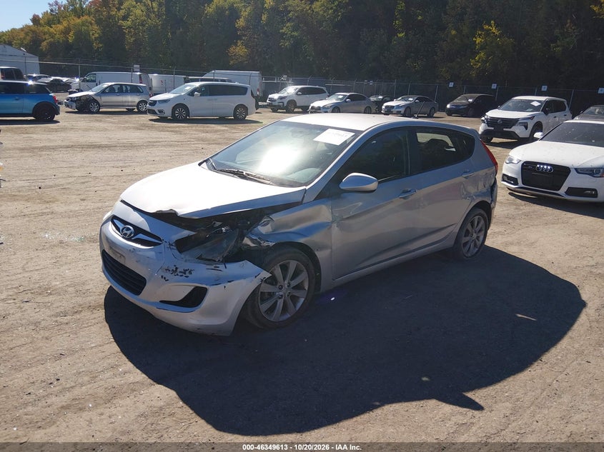2012 Hyundai Accent Se, All Over, IAAI, VIN KMHCU5AE6CU026264 — photo 2