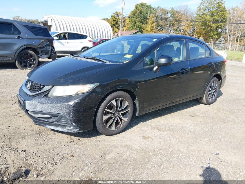 Vin: 19xfb2f89de202720, lot: 46849887, honda civic ex 20132