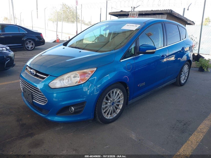 2013 Ford C-Max Energi Sel, Rear, IAAI, VIN 1FADP5CU0DL516930 — photo 2