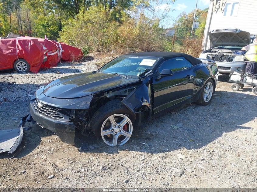 2019 Chevrolet Camaro 1Lt, Front End, IAAI, VIN 1G1FB3DS6K0151132 — photo 2