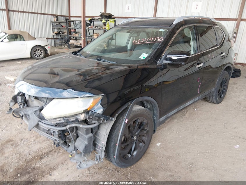 2015 Nissan Rogue Sl, Front End, IAAI, VIN 5N1AT2MV8FC778630 — photo 2