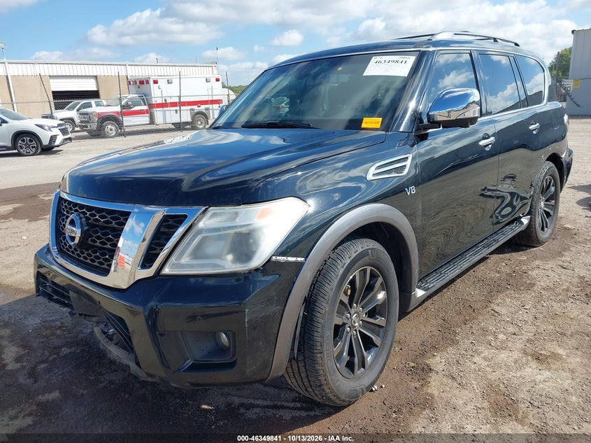Vin: jn8ay2nf7h9303164, lot: 46850107, nissan armada platinum 20172