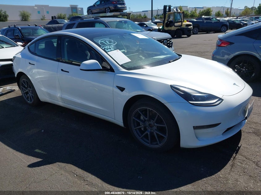 Vin: 5yj3e1eb8nf156228, lot: 46850136, tesla model 3 long range dual motor all-wheel drive 20221