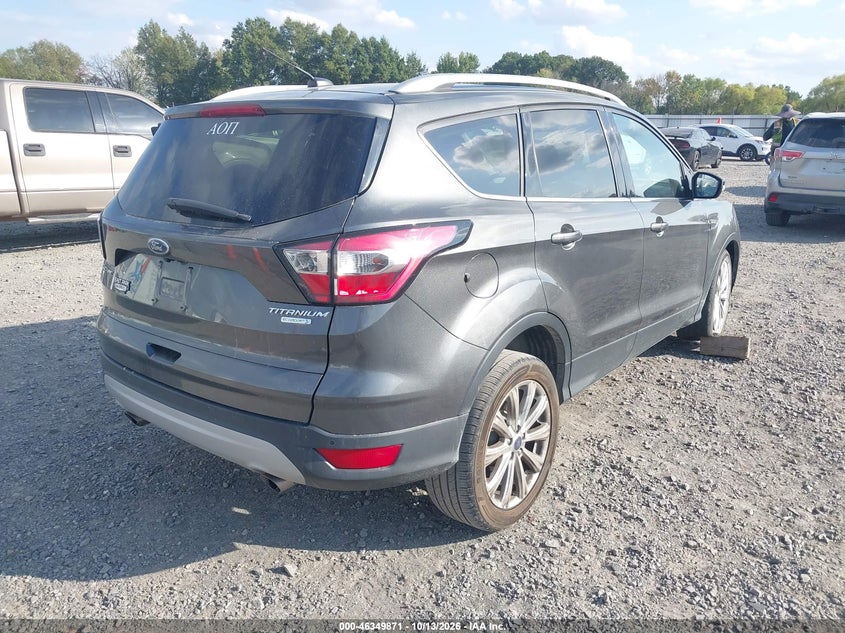 Vin: 1fmcu0jd3hud75223, lot: 46850137, ford escape titanium 20174