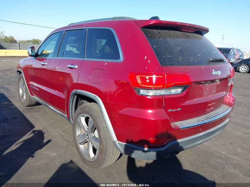 Vin: 1c4rjfbg4ec112274, lot: 46850178, jeep grand cherokee limited 20143