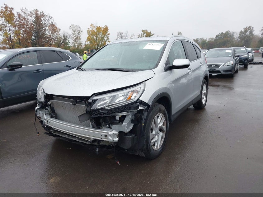 2015 Honda Cr-V Ex-L, Удар спереди, IAAI, VIN 2HKRM3H79FH553028 — фото 2