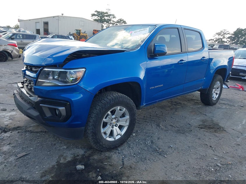 Vin: 1gcgscea2n1331871, lot: 46850251, chevrolet colorado 2wd  short box lt 20222