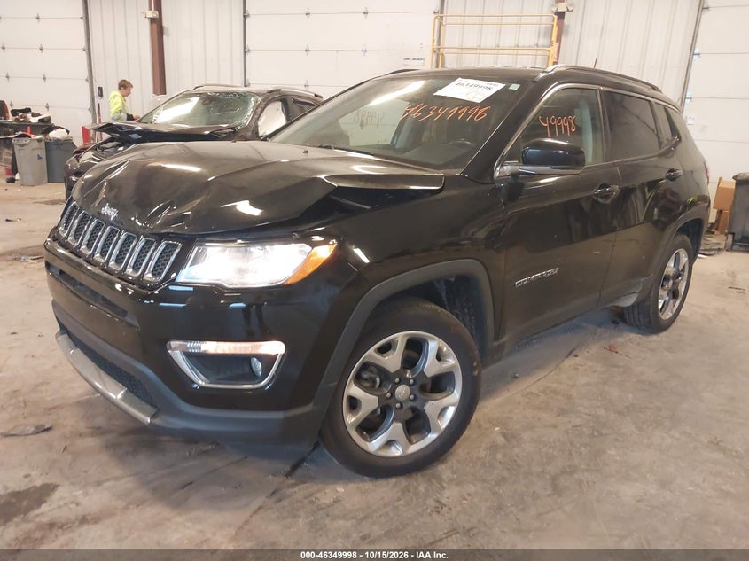Vin: 3c4njdcb2kt601438, lot: 46850264, jeep compass limited 4x4 20192