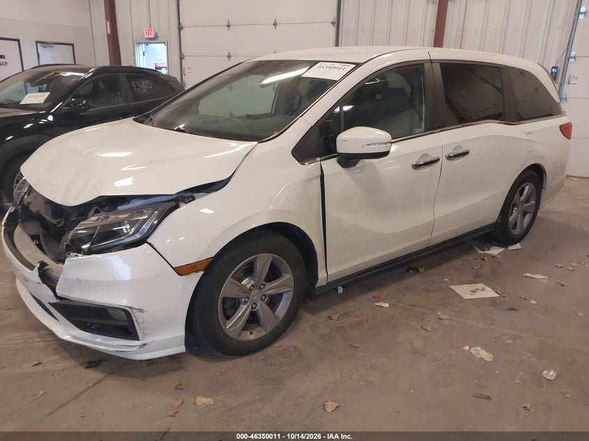 2018 Honda Odyssey Ex, Front End, IAAI, VIN 5FNRL6H50JB109949 — photo 2