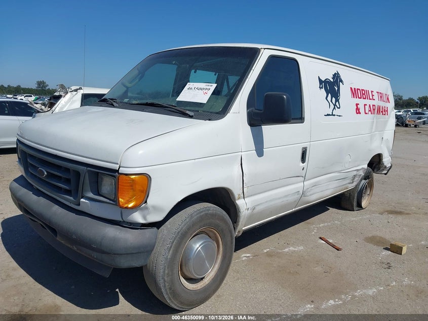 2004 Ford E-250 Commercial/Recreational, Rear, IAAI, VIN 1FTNE24W94HA44636 — photo 2