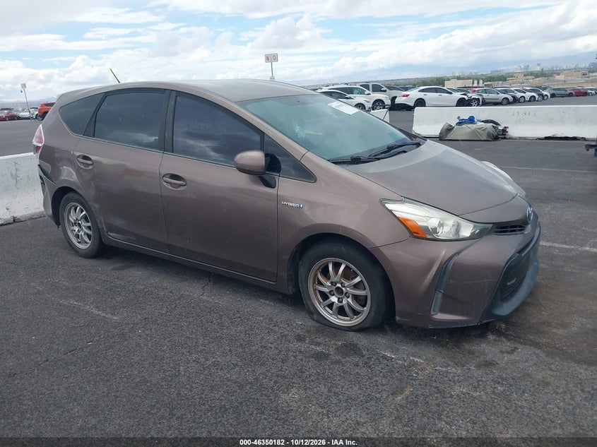 Vin: jtdzn3eu3fj027962, lot: 46850448, toyota prius v three 20151