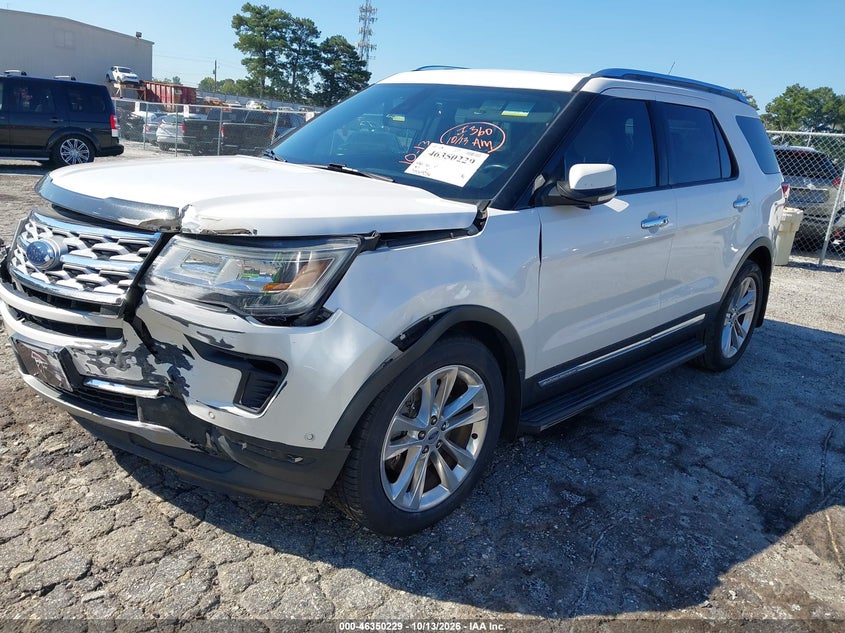 Vin: 1fm5k7f88jgc22313, lot: 46850495, ford explorer limited 20182
