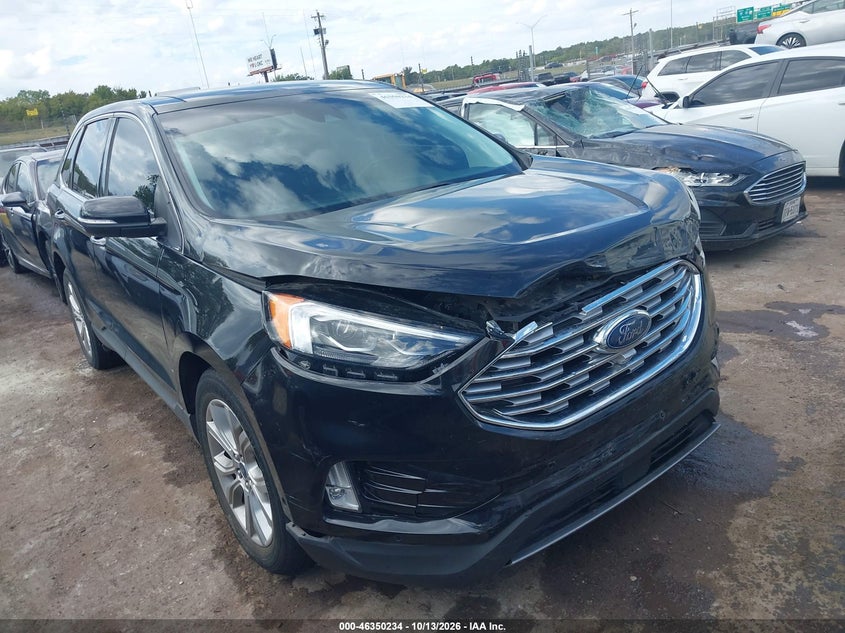 Vin: 2fmpk3k99kbc02208, lot: 46850500, ford edge titanium 20191