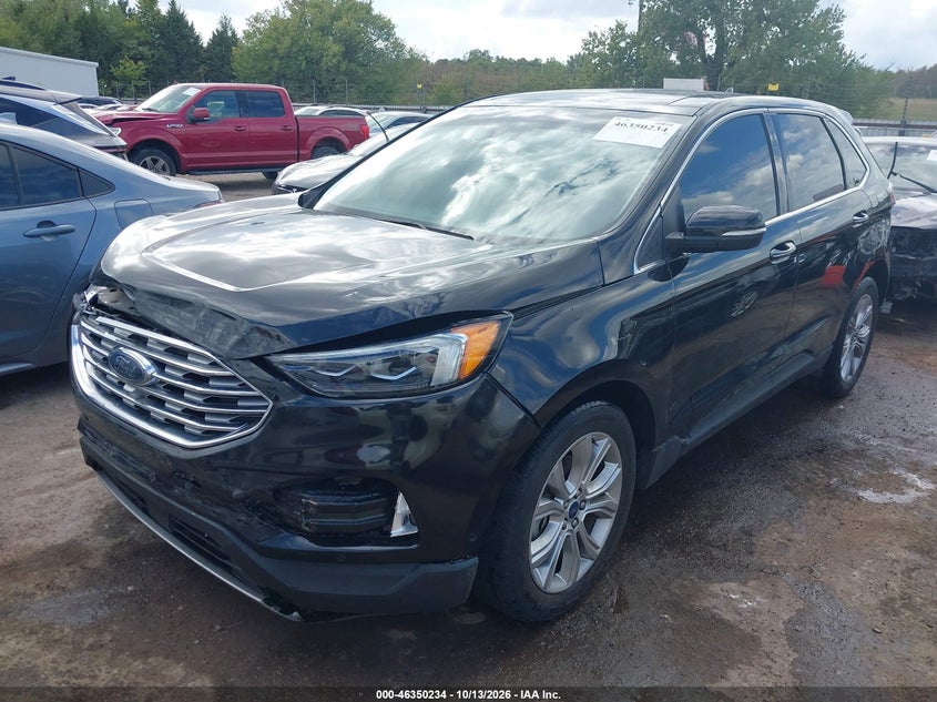 Vin: 2fmpk3k99kbc02208, lot: 46850500, ford edge titanium 20192