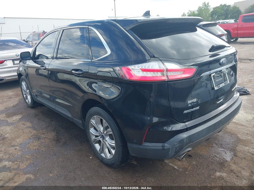 Vin: 2fmpk3k99kbc02208, lot: 46850500, ford edge titanium 20193
