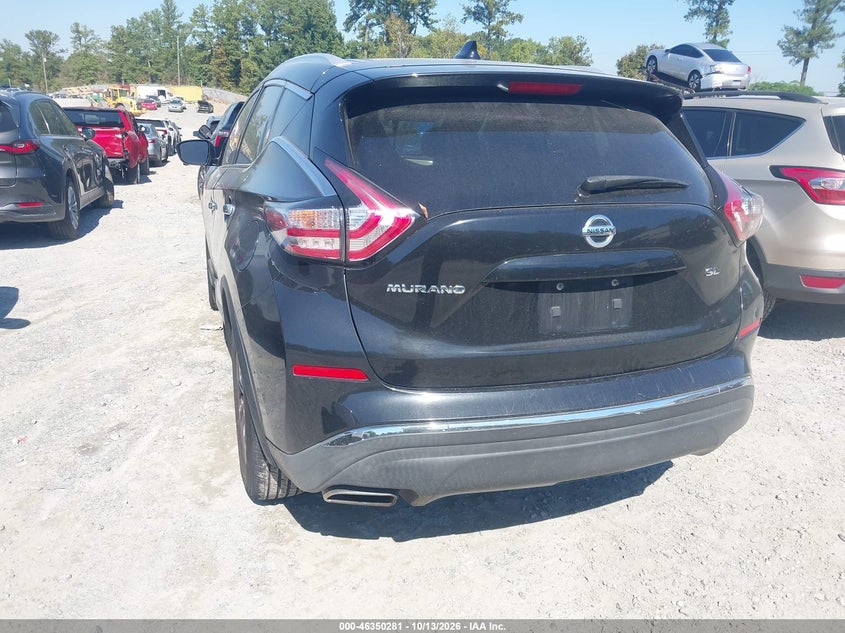 Vin: 5n1az2mg7gn165274, lot: 46850547, nissan murano sl 20163