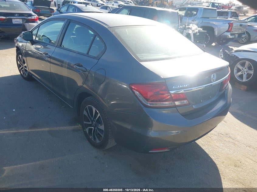 Vin: 19xfb2f97de275366, lot: 46850572, honda civic ex-l 20133