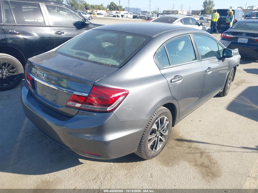Vin: 19xfb2f97de275366, lot: 46850572, honda civic ex-l 20134