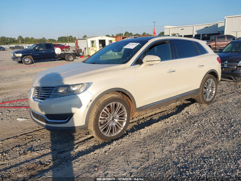 2016 Lincoln Mkx Reserve, Rear, IAAI, VIN 2LMTJ8LR7GBL20783 — photo 2