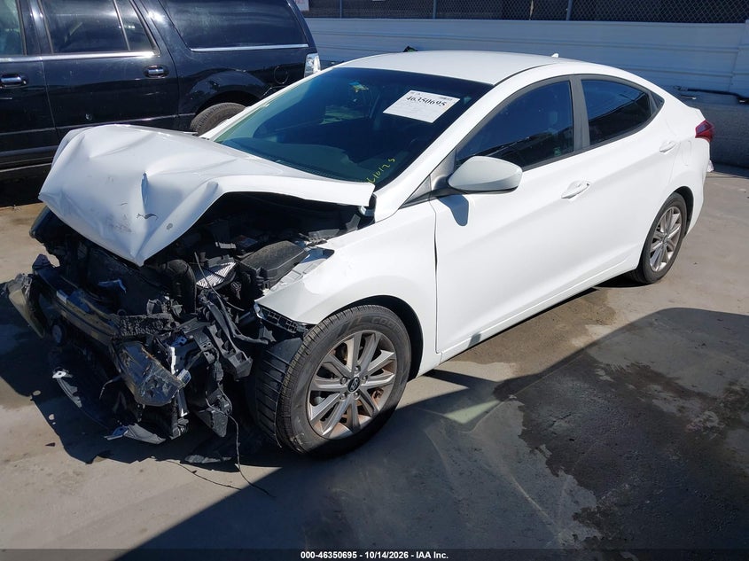 2014 Hyundai Elantra Se, Лівий перед, IAAI, VIN 5NPDH4AE9EH468721 — фото 2