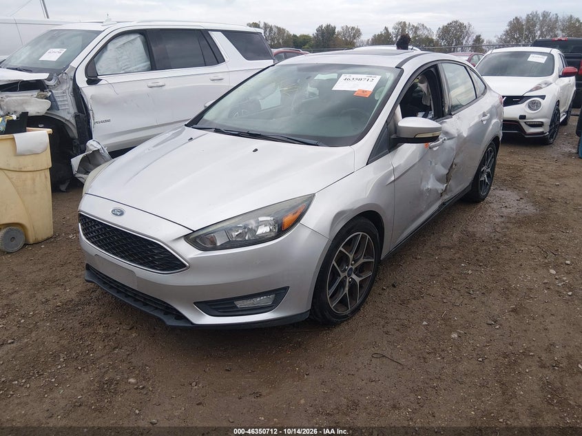 Vin: 1fadp3h27hl229179, lot: 46850978, ford focus sel 20172