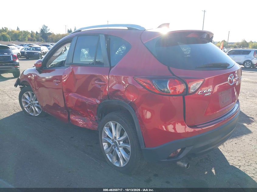 Vin: jm3ke4dy9f0505892, lot: 46850983, mazda cx-5 grand touring 20153