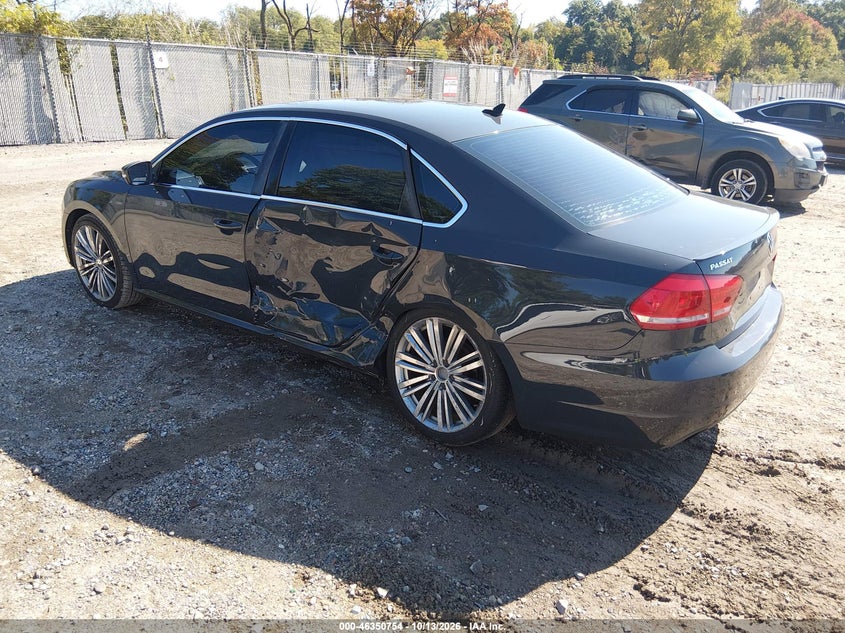 Vin: 1vwbt7a30ec075284, lot: 46851019, volkswagen passat 1.8t sport 20143