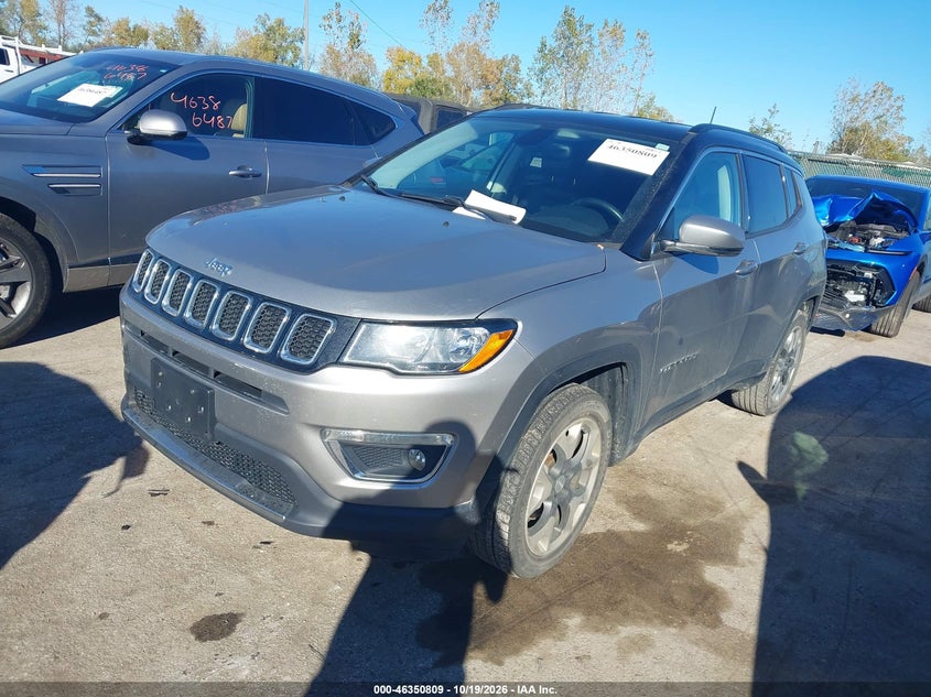 2018 Jeep Compass Limited Fwd, Удар спереди, IAAI, VIN 3C4NJCCB3JT368341 — фото 2