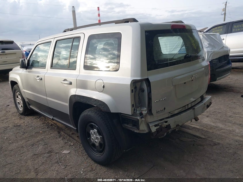 Vin: 1j4nf2gb7ad564353, lot: 46851137, jeep patriot sport 20103