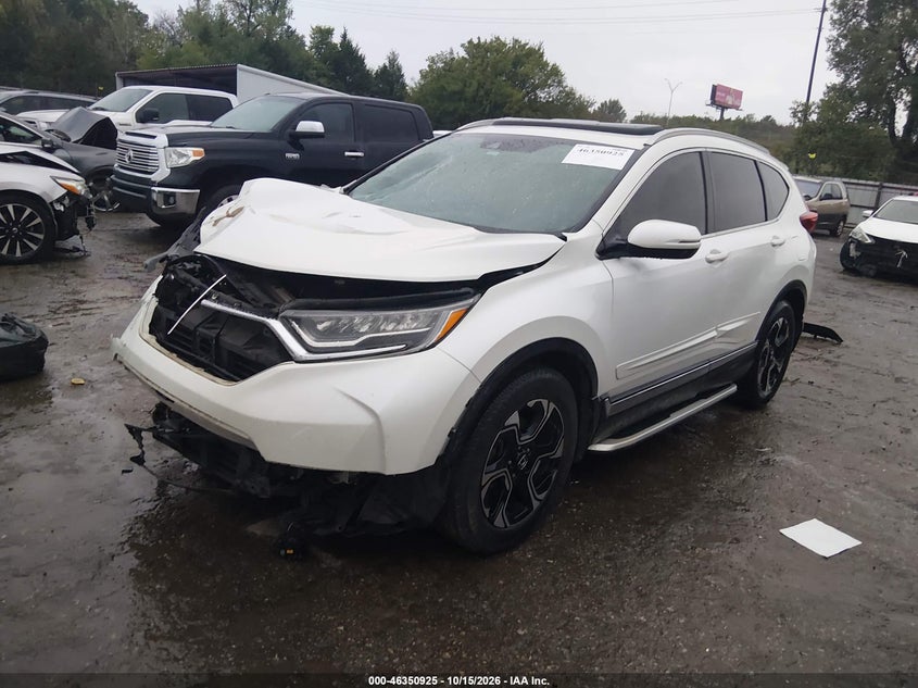 Vin: 2hkrw2h99jh614361, lot: 46851193, honda cr-v touring 20182