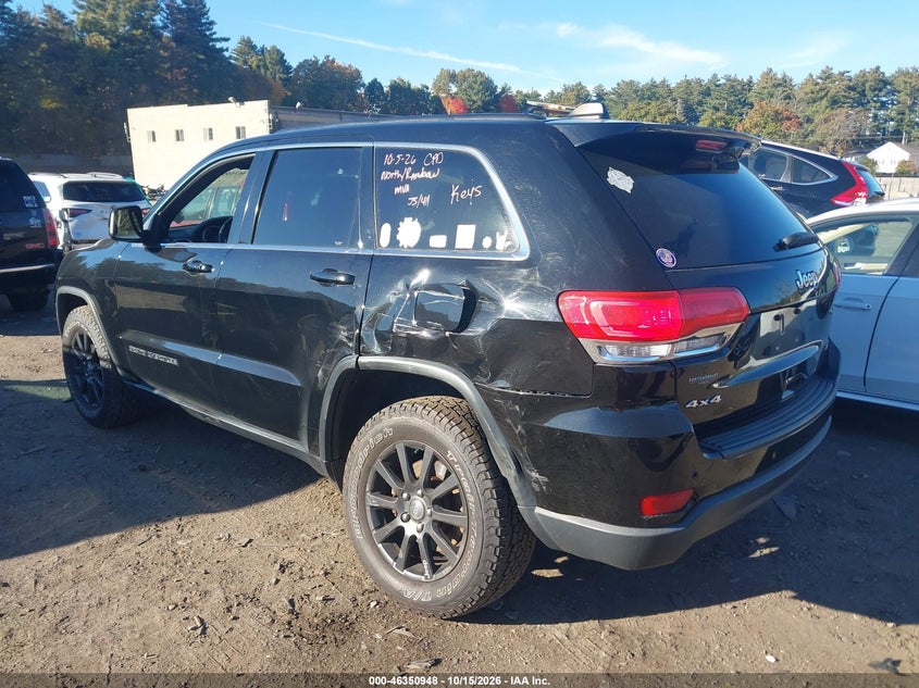 Vin: 1c4rjfagxhc662536, lot: 46851214, jeep grand cherokee laredo 4x4 20173