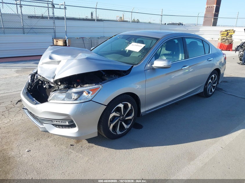 Vin: 1hgcr2f87ga124770, lot: 46851225, honda accord ex-l 20162