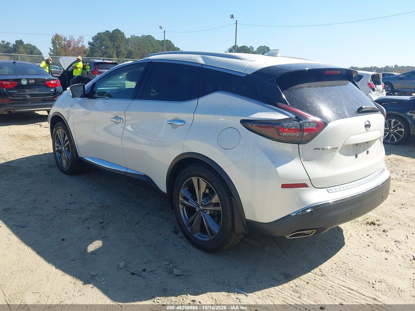 Vin: 5n1az2ms6kn140041, lot: 46851226, nissan murano platinum 20193